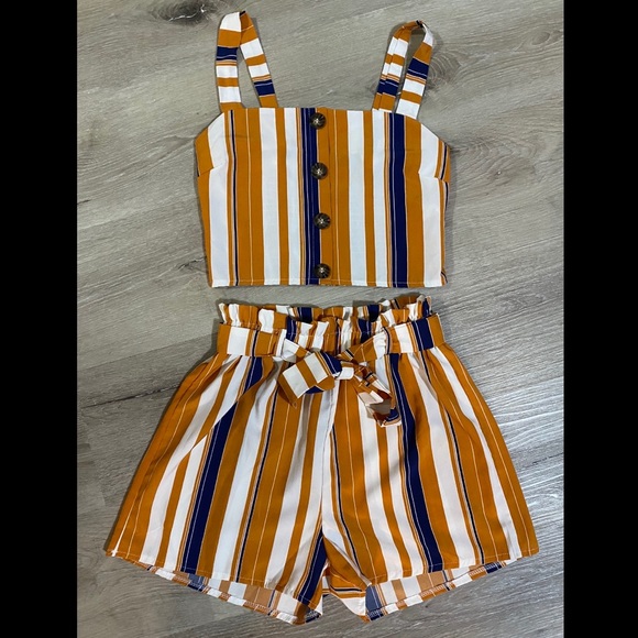 Shein Striped Matching Summer Set